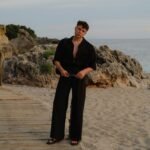 Old Money Classic Combo Shirt Set in All Black Royal Minimal Look Outfit
