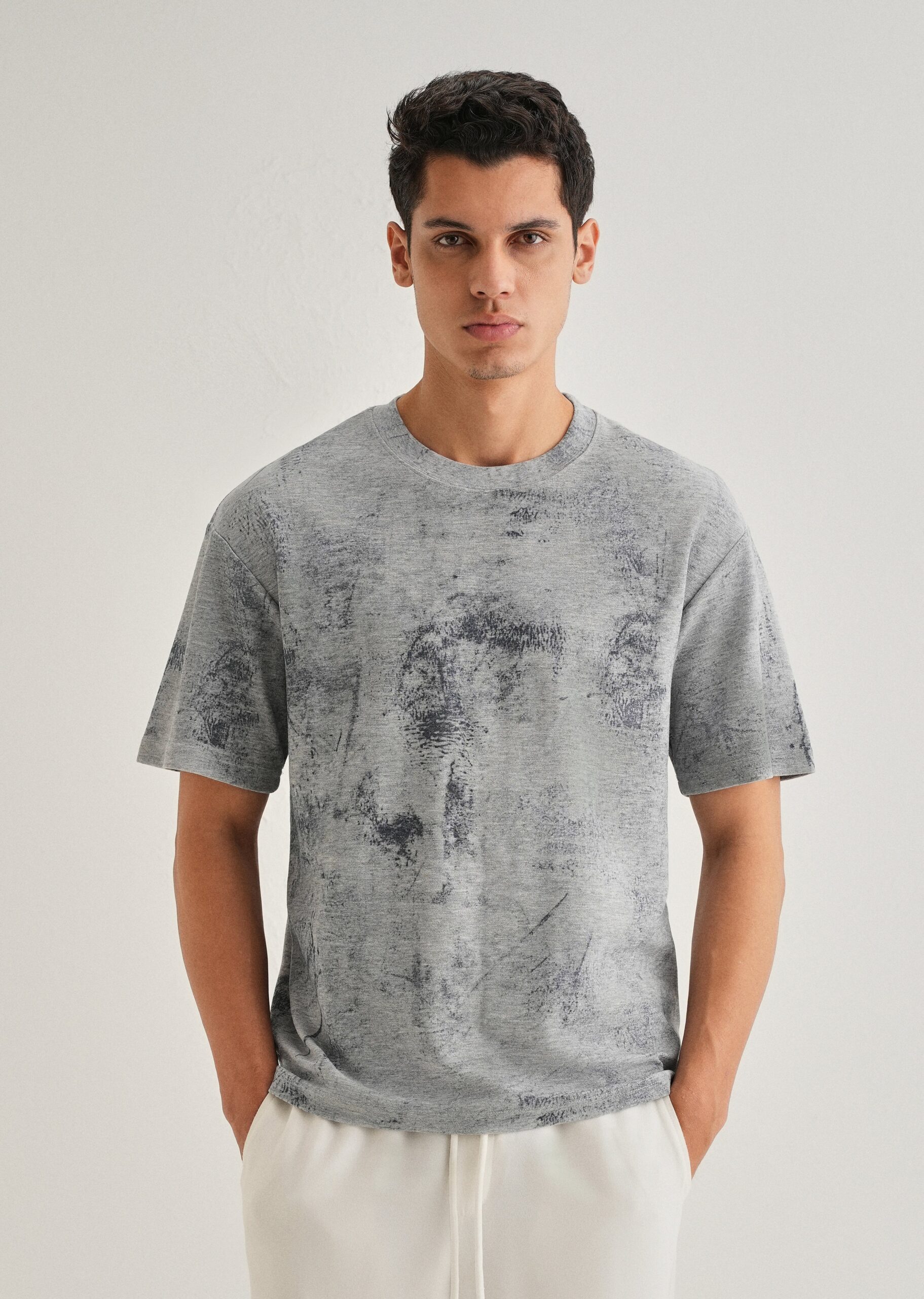 Grey_Stone_Wash_Textured_Oversized_T-shirt-scaled-1.jpg Grey Stone Wash Textured Oversized T Shirt - Image 1
