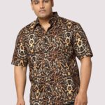 Rage Graphic Digital Print Men Plus Size Half Sleeve Shirt